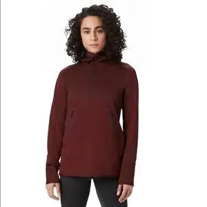 Mountain Hardwear Tops Mountain Hardwear Womens Frostzone Hybrid 2 Zip Hoody Poshmark